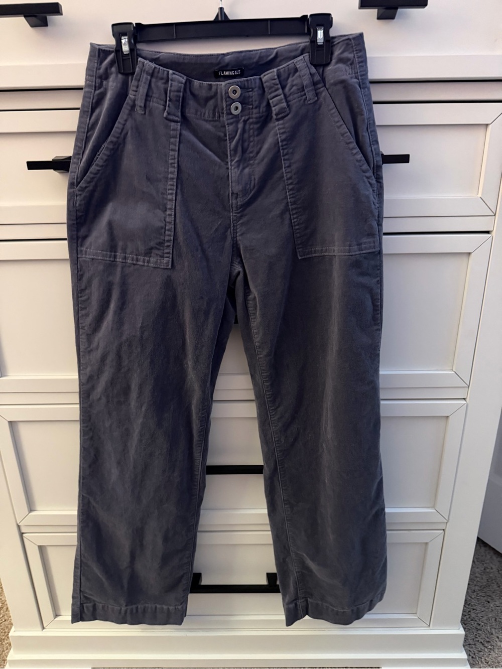 Women's Boot Cut Casual Pants in Slate Gray - Flax & Co.